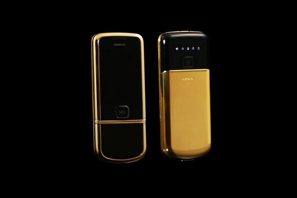 MJ - Nokia 8800 Arte Diamond Gold - Classic Gold 585 & 750, New Gold 777 & 888, Pure Gold 999 - Solid Gold or Gilding. Encrusted Genuine Diamonds.
