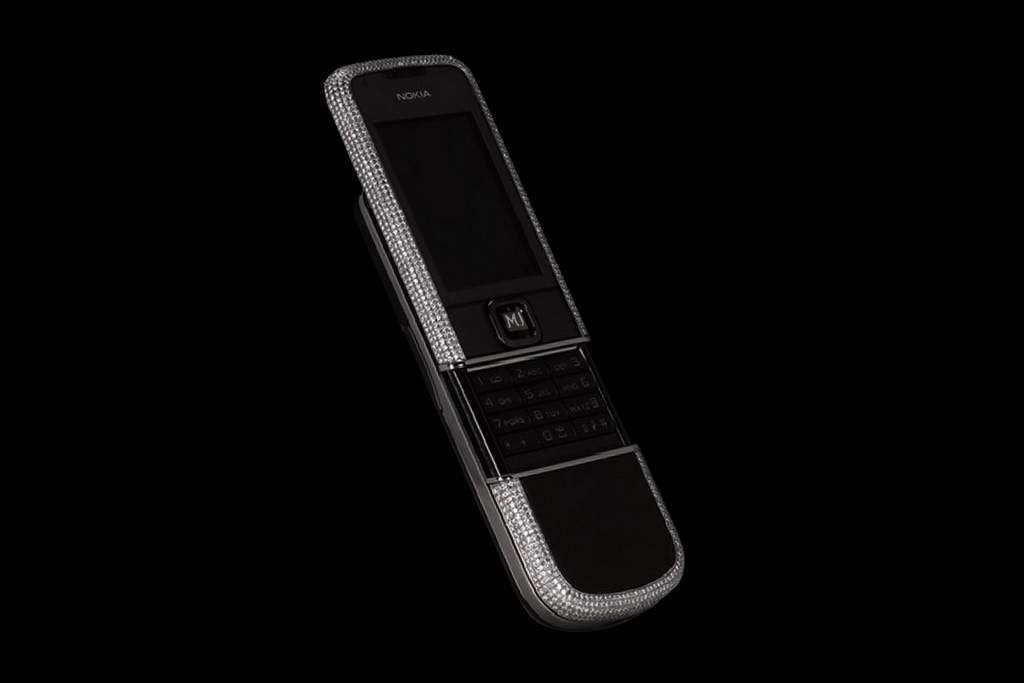 MJ - Nokia 8800 Arte Platinum Diamond VIP Limited Edition - Luxury Mobile Phone made from Platinum 950. Encrusted Genuine Diamonds.