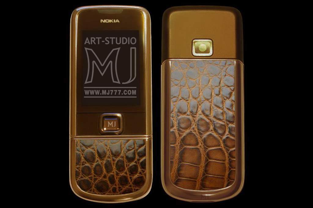 MJ - Nokia 8800 Arte Sapphire Croco Italy Limited Edition - Issued 200 items, Unique serial number Tuning & Modding, Crocodile Leather. Diamond Buttons 