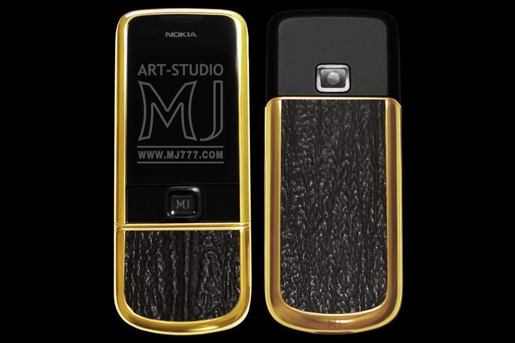 MJ - Nokia 8800 Arte Gold 777 Black Shark - Laser engraving, Unique Private ID, Gold Case & Buttons. Diamond Coating.